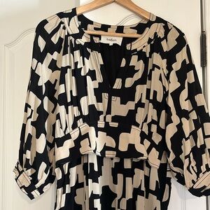 Beige and black Ba&sh dress